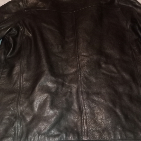 Charles Klein Insulated Bomber Leather Jacket/Coat - Picture 10 of 12